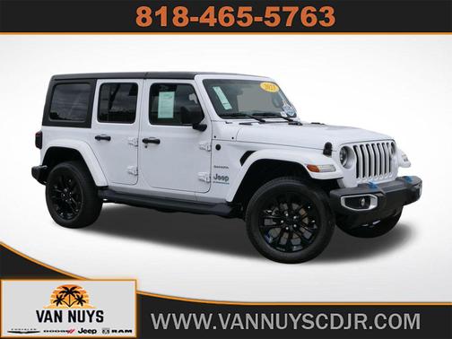 Bright White Clearcoat 2023 Jeep Wrangler 4xe Sahara