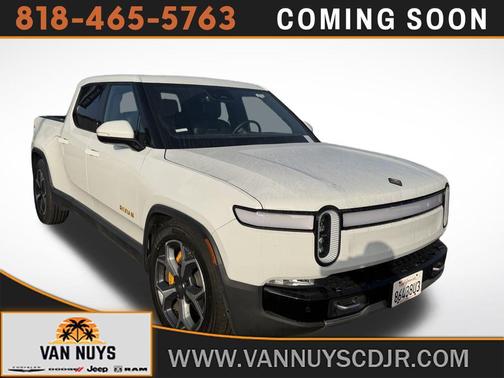 Glacier White 2023 Rivian R1T Adventure Quad Motor Large Pack