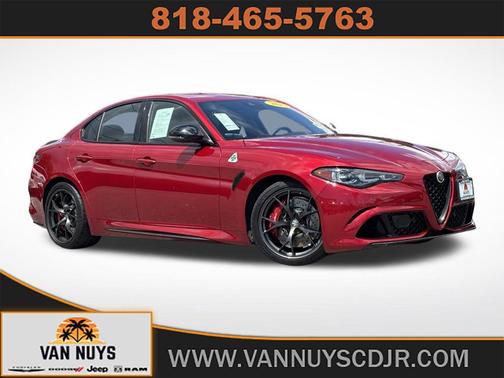 Rosso Etna 2024 Alfa Romeo Giulia Quadrifoglio