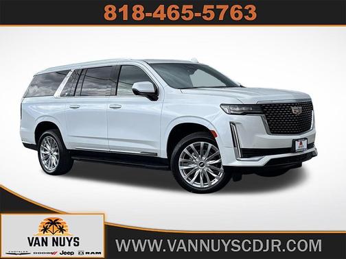 Crystal White Tricoat 2024 Cadillac Escalade ESV Premium Luxury