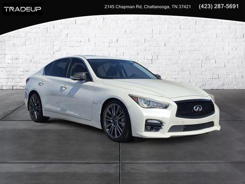 Majestic White 2016 INFINITI Q50 3.0T Red Sport 400