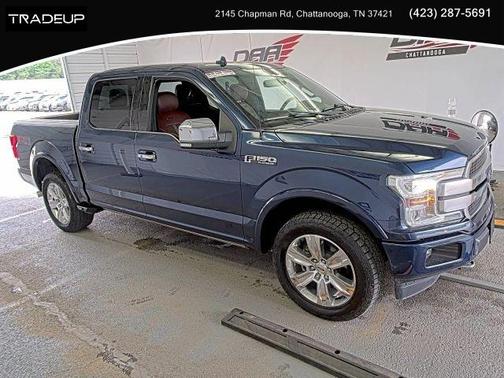Blue 2018 Ford F-150 Platinum