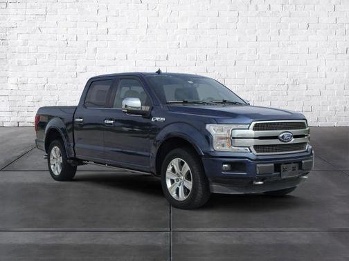 Blue 2018 Ford F-150 Platinum