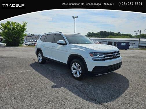 Pure White 2018 Volkswagen Atlas 3.6L Launch Edition