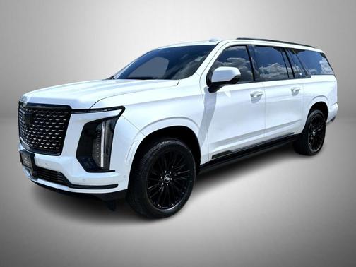 Crystal White Tri-Coat 2025 Cadillac Escalade ESV Premium Luxury