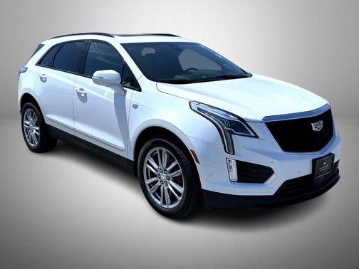 Crystal White Tri-Coat 2024 Cadillac XT5 Sport