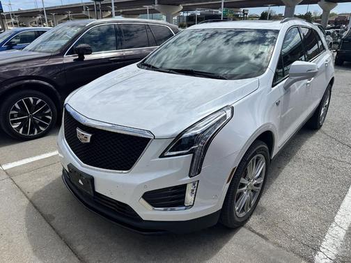 Crystal White Tri-Coat 2024 Cadillac XT5 Sport