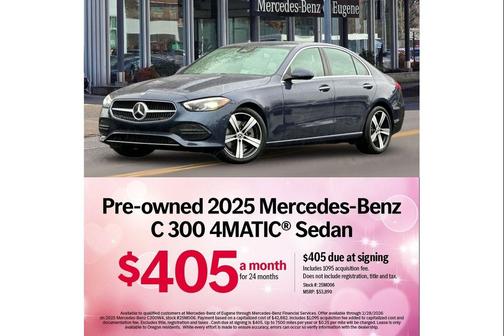 2025 Mercedes-Benz C-Class C 300 4MATIC