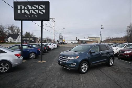 Blue 2016 Ford Edge SEL