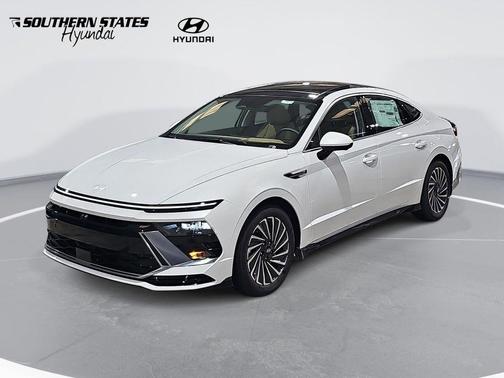 Serenity White 2026 Hyundai SONATA Hybrid Limited