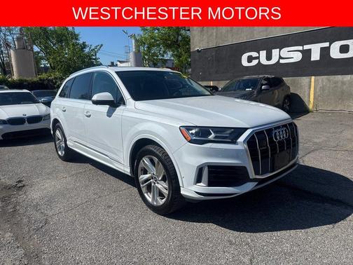 Glacier White Metallic 2023 Audi Q7 55 Premium Plus