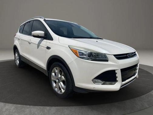 White Platinum Tricoat 2014 Ford Escape Titanium