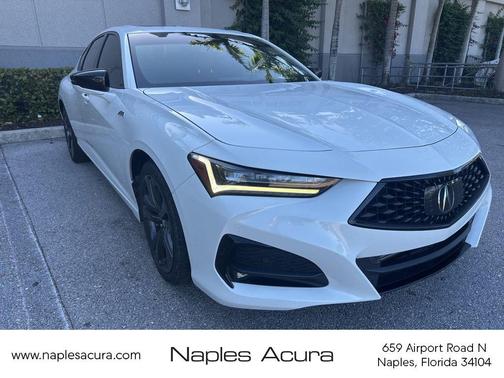 Platinum White Pearl 2023 Acura TLX A-Spec