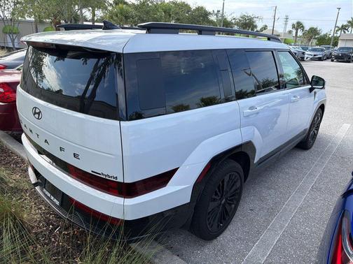Serenity White 2024 Hyundai SANTA FE HEV Calligraphy