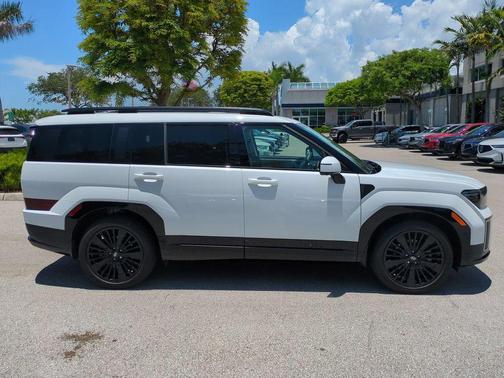 Serenity White 2024 Hyundai SANTA FE HEV Calligraphy