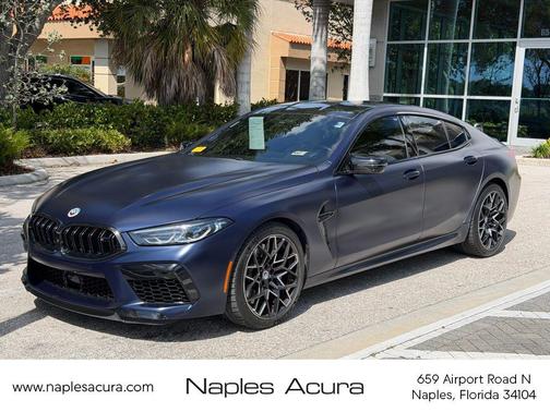 Individual Frozen Tanzanite Blue Metallic 2023 BMW M8 Gran Coupe Competition