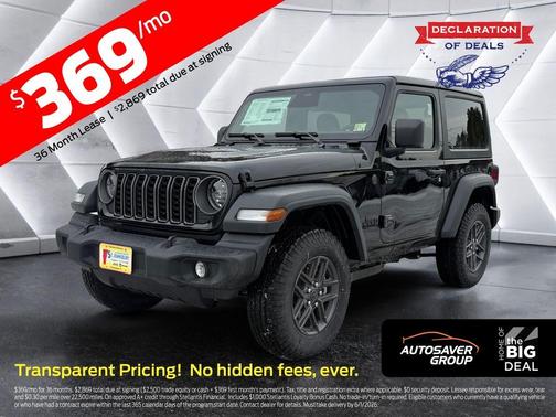 Black Clearcoat 2026 Jeep Wrangler Sport