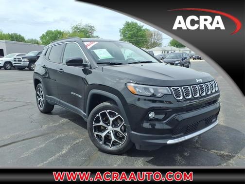 Diamond Black Crystal Pearlcoat 2024 Jeep Compass Limited