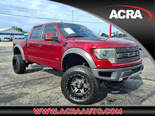 Maroon 2014 Ford F-150 SVT Raptor