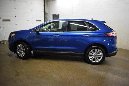 Blue 2024 Ford Edge Titanium