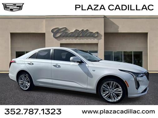 Crystal White Tricoat 2022 Cadillac CT4 Premium Luxury
