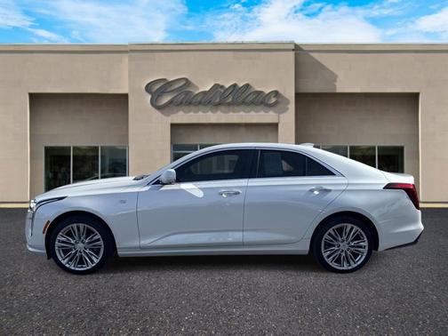 Crystal White Tricoat 2022 Cadillac CT4 Premium Luxury