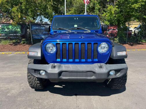 Ocean Blue Metallic Clearcoat 2019 Jeep Wrangler Sport S