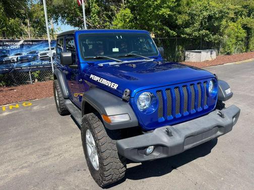 Ocean Blue Metallic Clearcoat 2019 Jeep Wrangler Sport S