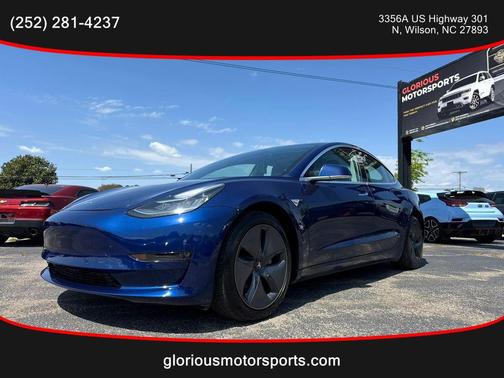 Deep Blue Metallic 2018 Tesla Model 3 Long Range