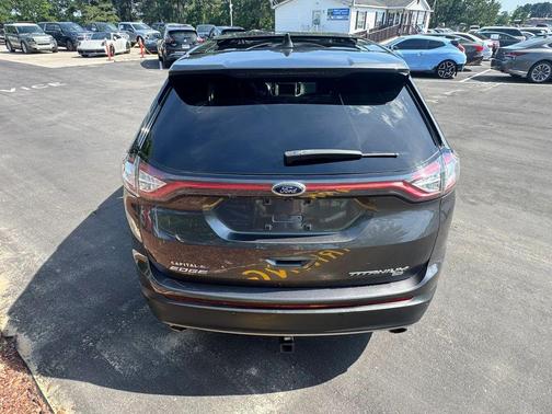 White Platinum Metallic Tri-Coat 2015 Ford Edge Titanium