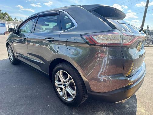 White Platinum Metallic Tri-Coat 2015 Ford Edge Titanium
