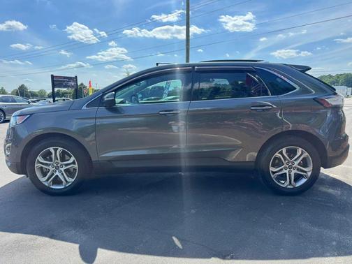 White Platinum Metallic Tri-Coat 2015 Ford Edge Titanium