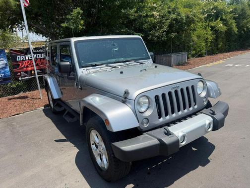 Silver 2014 Jeep Wrangler Unlimited Sahara