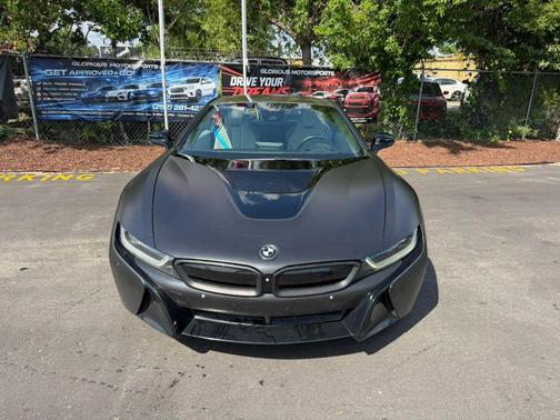 Black 2015 BMW i8 Coupe 2D