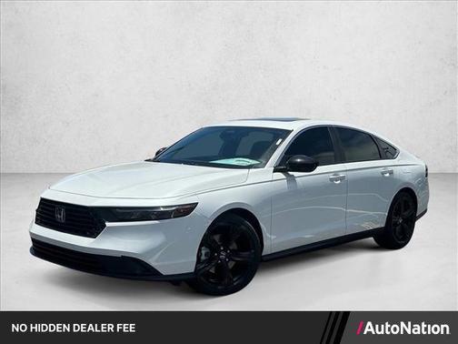 Platinum White Pearl 2026 Honda Accord Hybrid Sport-L