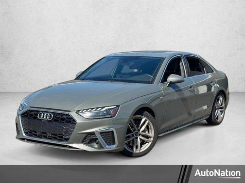 District Green Metallic 2023 Audi A4 45 S line Premium Plus