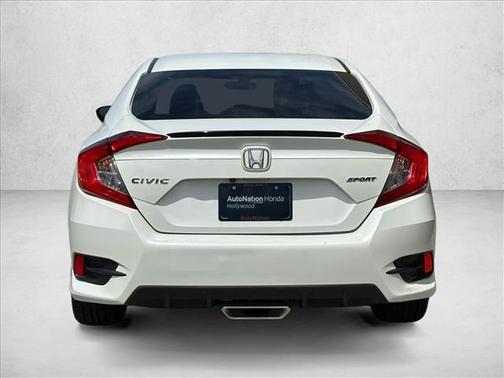 Platinum White Pearl 2019 Honda Civic Sport