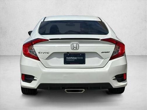 Platinum White Pearl 2019 Honda Civic Sport