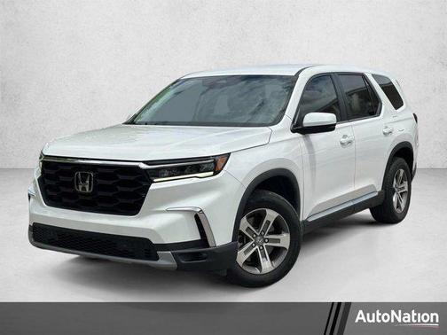 Platinum White Pearl 2023 Honda Pilot 2WD EX-L 7 Passenger