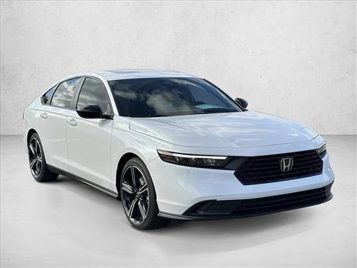 Platinum White Pearl 2026 Honda Accord Hybrid Sport