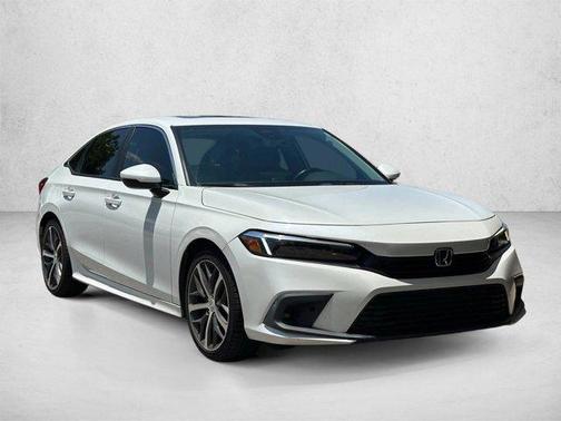 Platinum White Pearl 2023 Honda Civic Touring