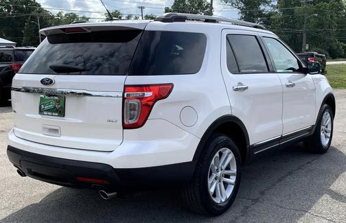 White Platinum Metallic Tri-Coat 2015 Ford Explorer XLT