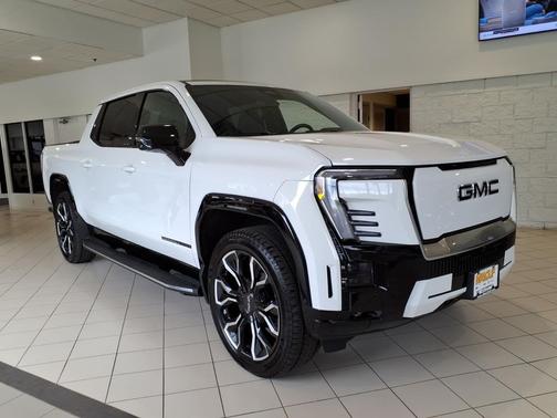Summit White 2025 GMC Sierra EV Extended Range Denali