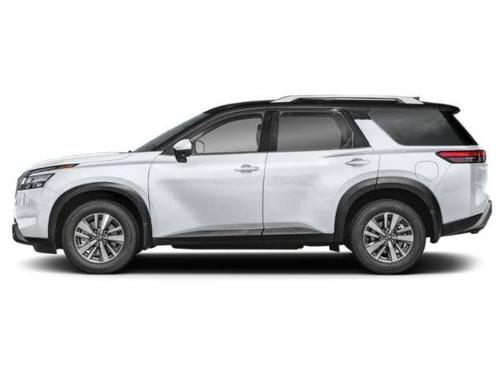 White / Black 2025 Nissan Pathfinder SL