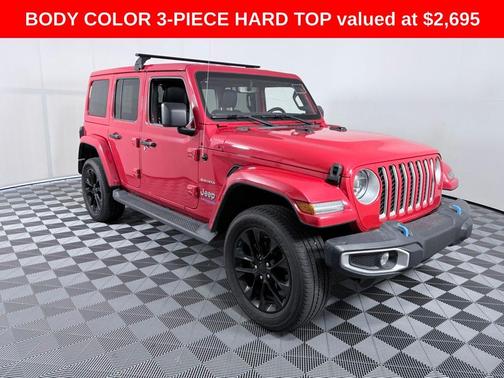 Firecracker Red Clearcoat 2022 Jeep Wrangler Unlimited 4xe Sahara