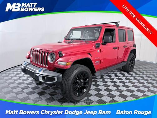 Firecracker Red Clearcoat 2022 Jeep Wrangler Unlimited 4xe Sahara