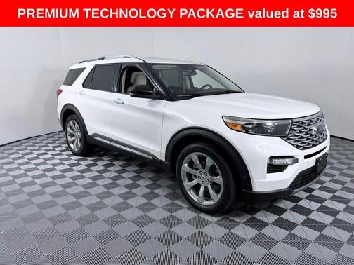 White Metallic 2020 Ford Explorer Platinum