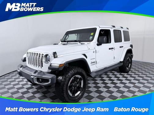 Bright White Clearcoat 2018 Jeep Wrangler Unlimited Sahara