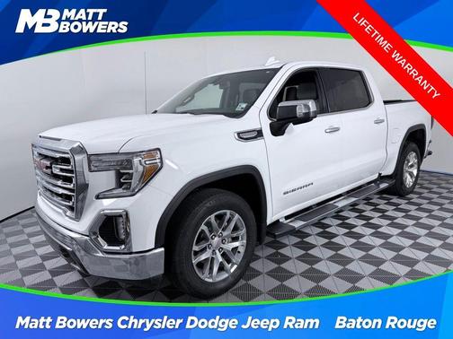 Summit White 2021 GMC Sierra 1500 SLT