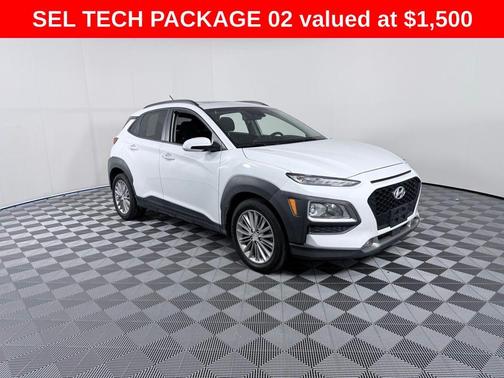Chalk White 2018 Hyundai KONA SEL